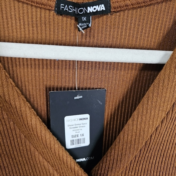 Fashion Nova sweater dress 1X NWT - Picture 6 of 9